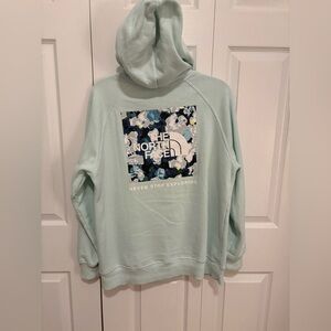 The North Face Light Blue Graphic Hoodie